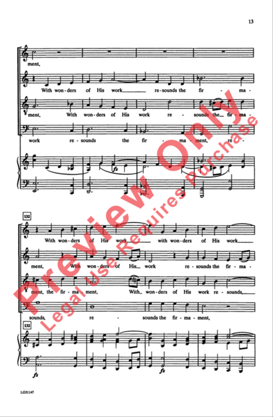 The Heavens Are Telling The Heavens Are Telling 4-Part scores gallery preview page 13