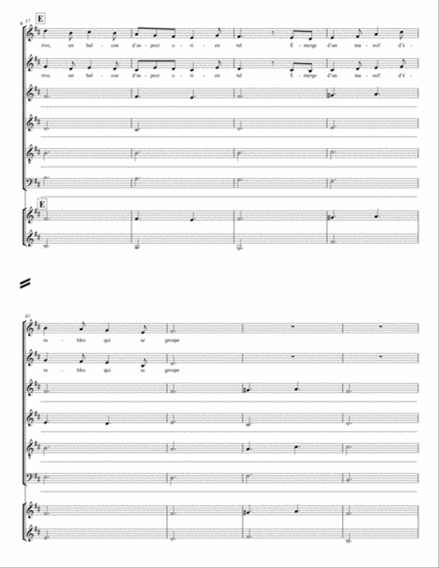 LES OISEAUX DE NEIGE - Le lac de Beauport 4-Part scores gallery preview page 6
