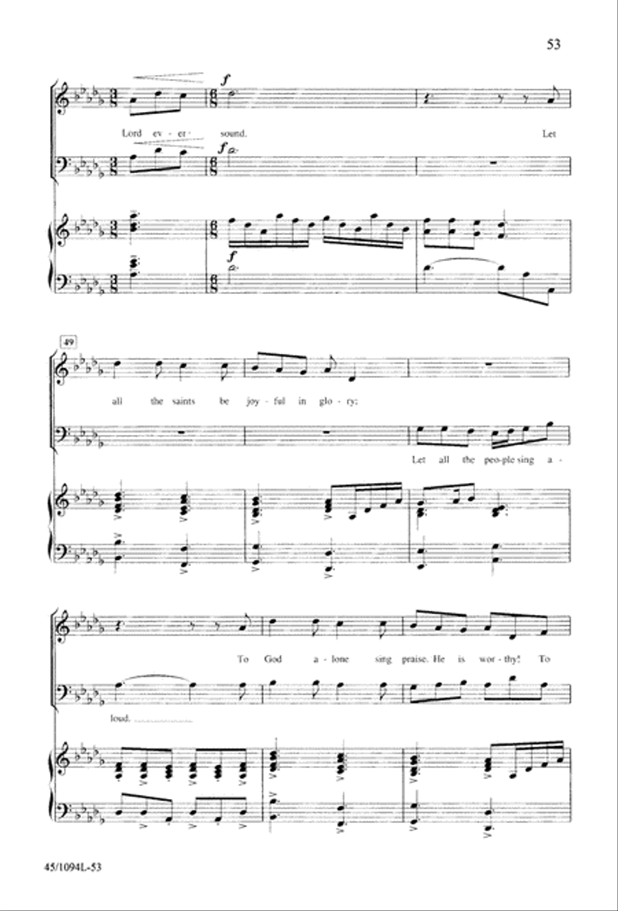 10 Anthems for about 10 Singers Unison Choir scores gallery preview page 54