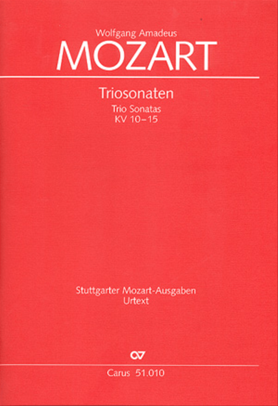 Trio Sonatas, K 10-15 Flute scores gallery preview page 1