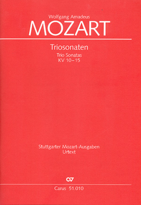 Book cover for Trio Sonatas, K 10-15