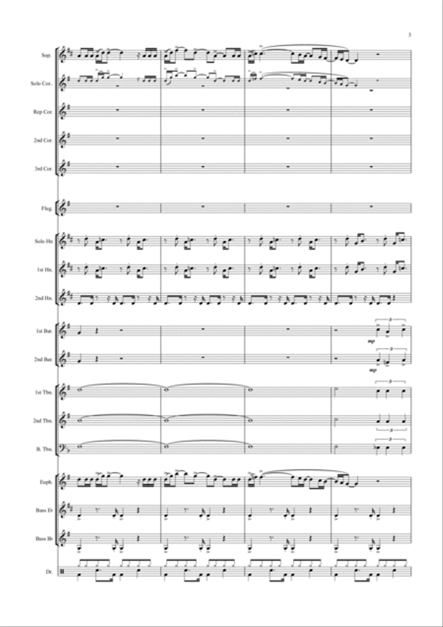 You're The Voice You're The Voice Brass Band scores gallery preview page 3