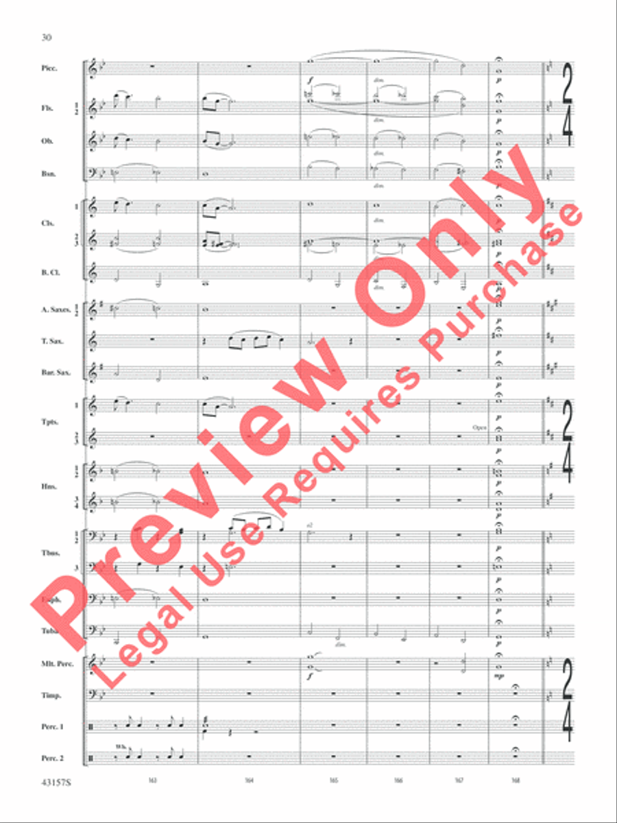 Gershwin by George! Gershwin by George! Concert Band scores gallery preview page 31