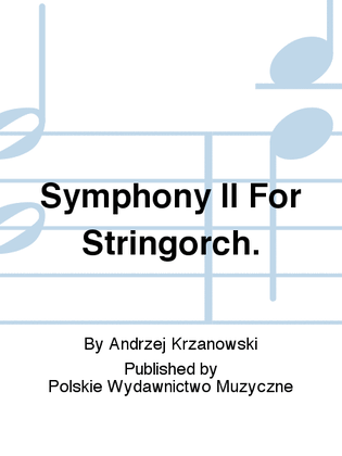 Symphony II For Stringorch.