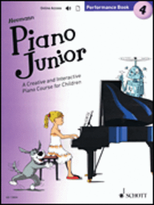 Book cover for Piano Junior: Performance Book 4