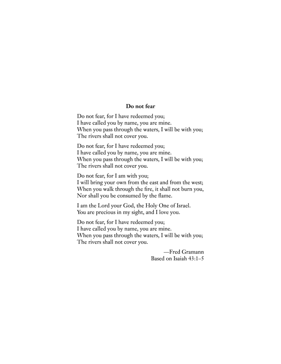 Do not fear Do not fear 4-Part scores gallery preview page 1