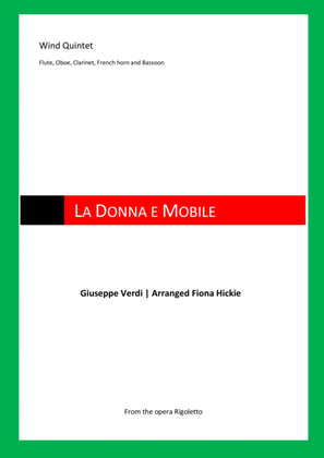 Book cover for La Donna e Mobile: Wind Quintet