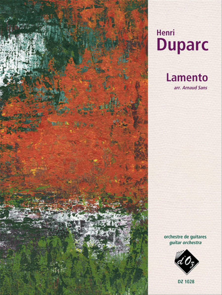 Lamento Lamento Guitar Ensemble scores gallery preview page 1