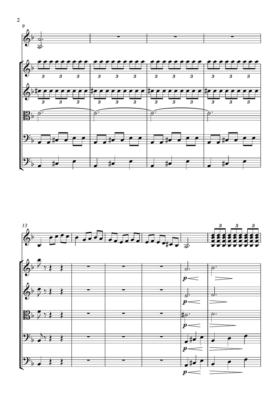 Santa Morena Chamber Orchestra scores gallery preview page 2