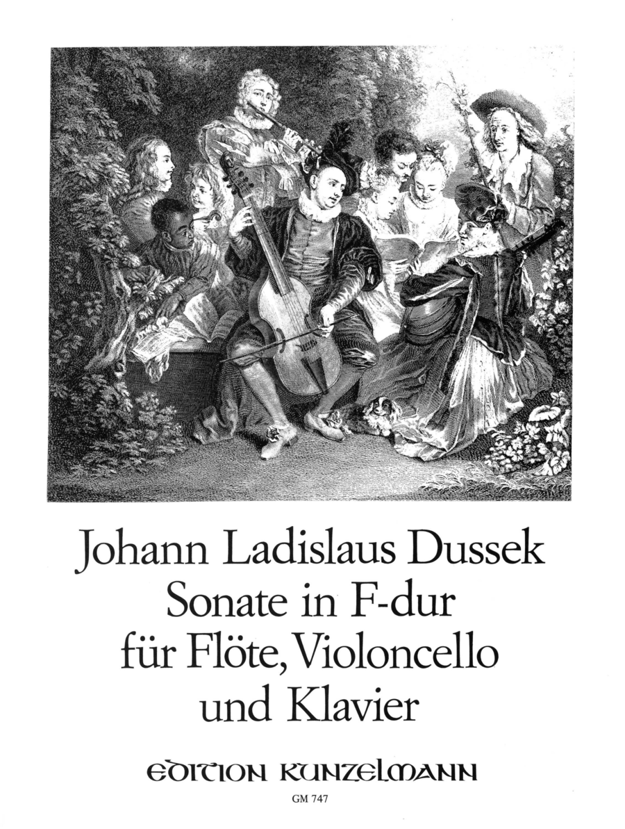Sonata for flute, cello and piano Flute scores gallery preview page 1