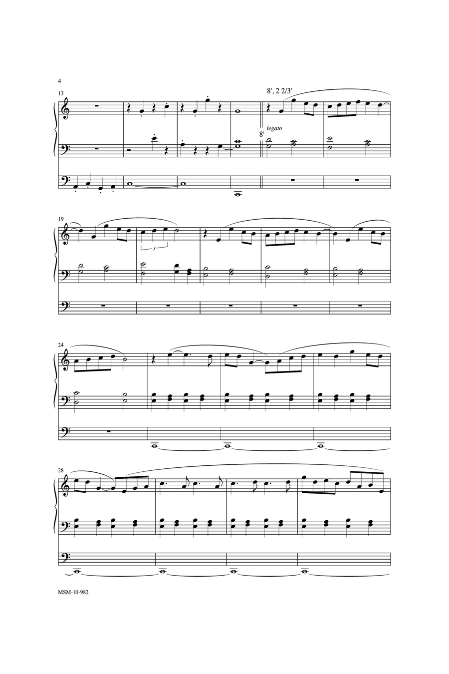 Suite in C Organ scores gallery preview page 4