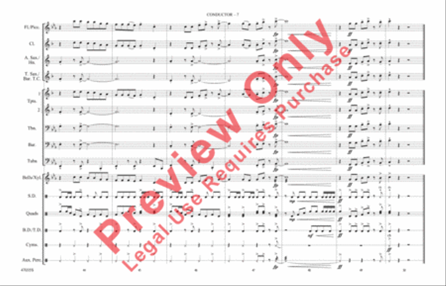 Feel It Still Marching Band scores gallery preview page 8