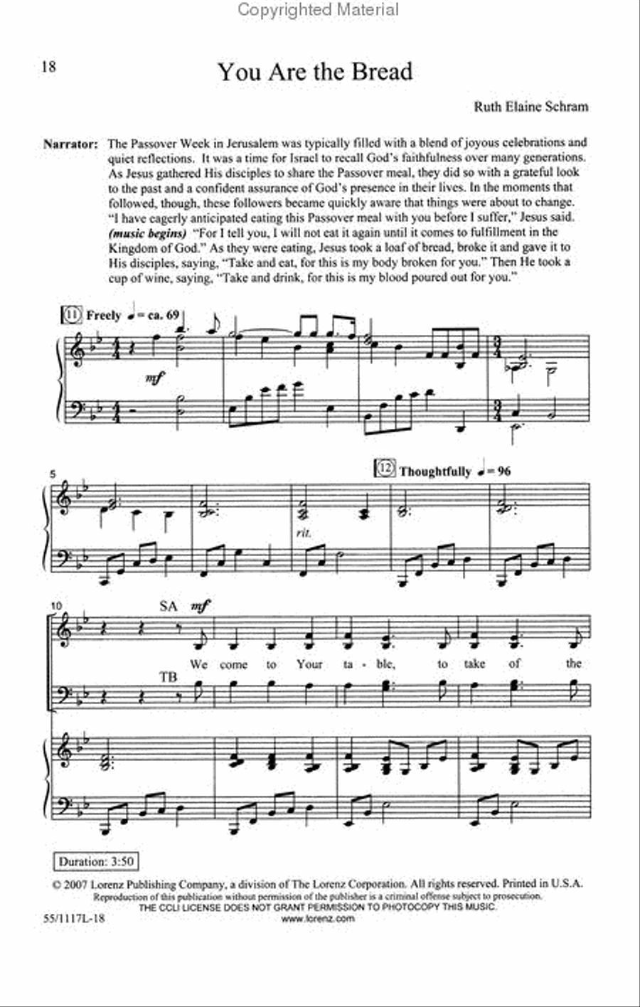 Praise the God of Resurrection 4-Part scores gallery preview page 3