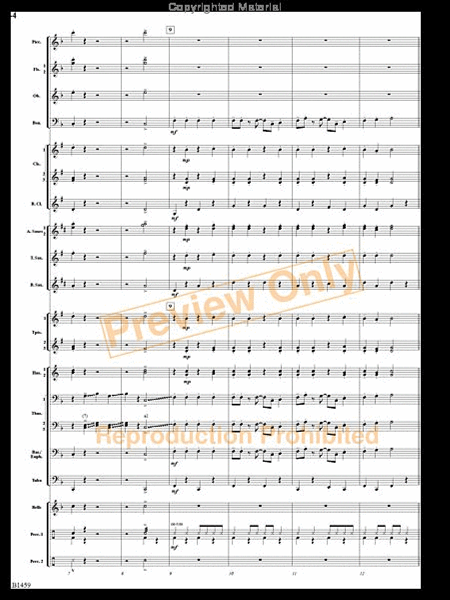 Trombone Tiger Rag Trombone Tiger Rag Concert Band scores gallery preview page 3