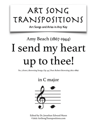BEACH: I send my heart up to thee! Op. 44 no. 3 (transposed to C major)