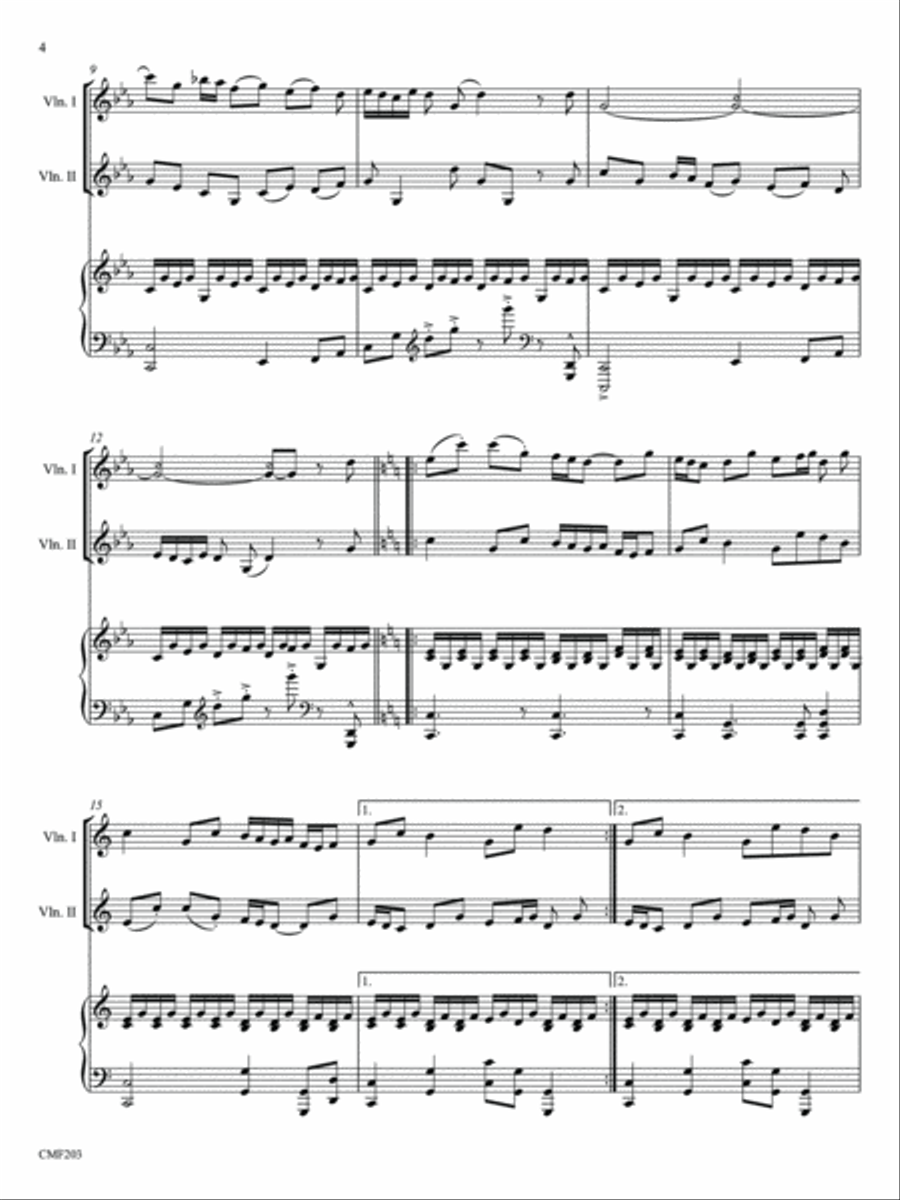 Five Serenades Violin scores gallery preview page 4