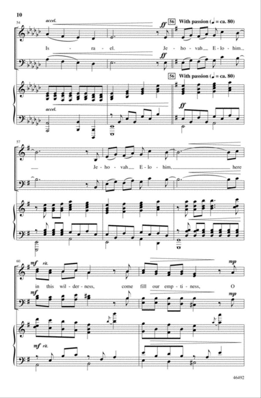 Jehovah Elohim 4-Part scores gallery preview page 20