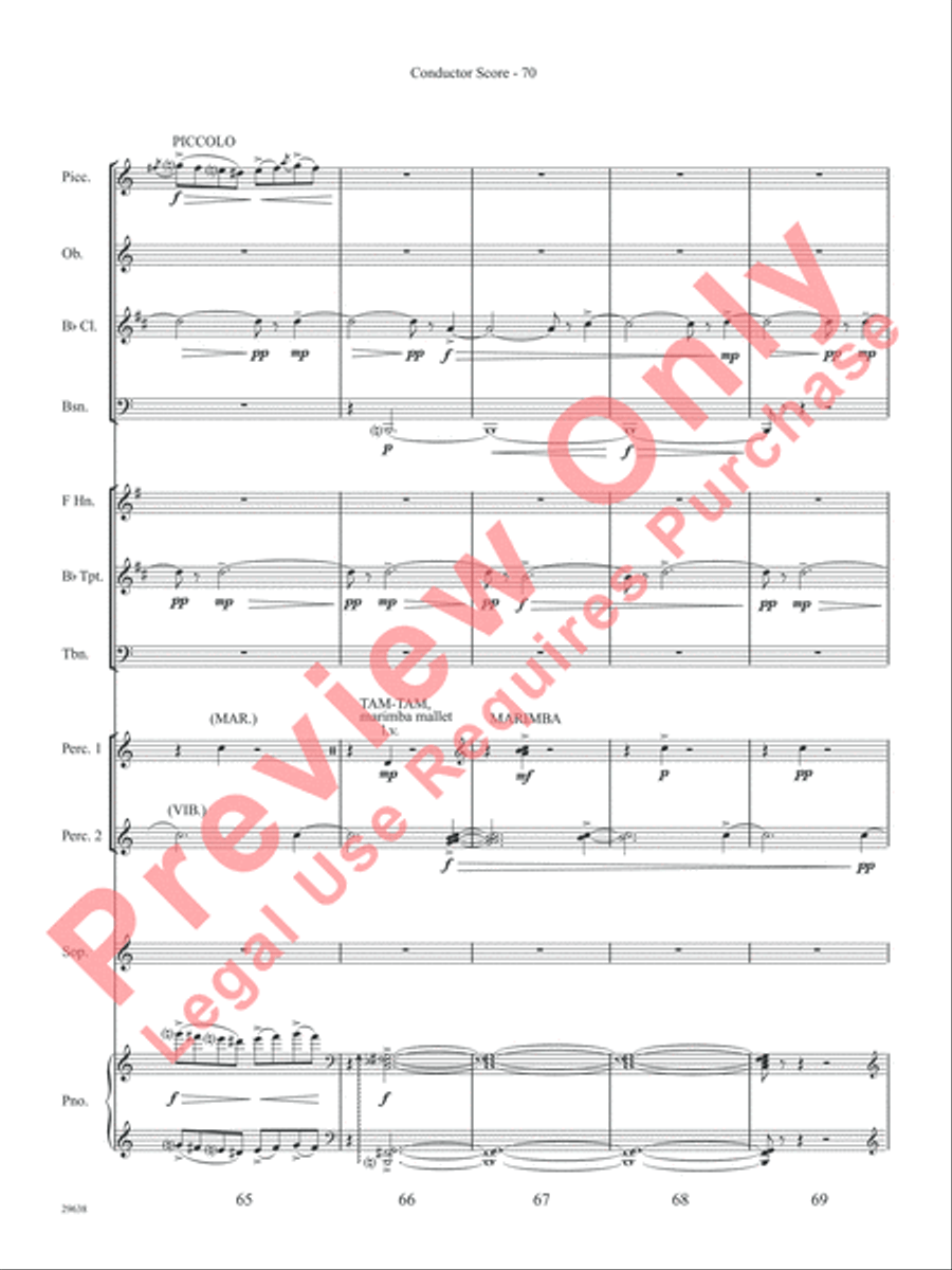 Three Spanish Songs (for Soprano and Wind Ensemble) Concert Band scores gallery preview page 75