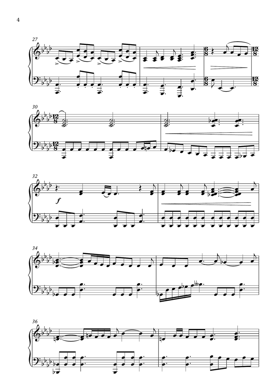 Somebody To Love Piano Solo scores gallery preview page 4