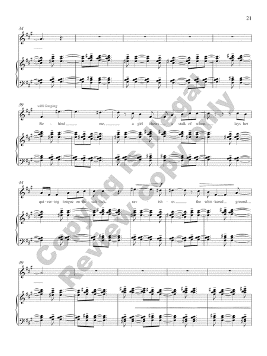 Three Songs on Poems by Lorri Neilsen Glenn Soprano Voice scores gallery preview page 13
