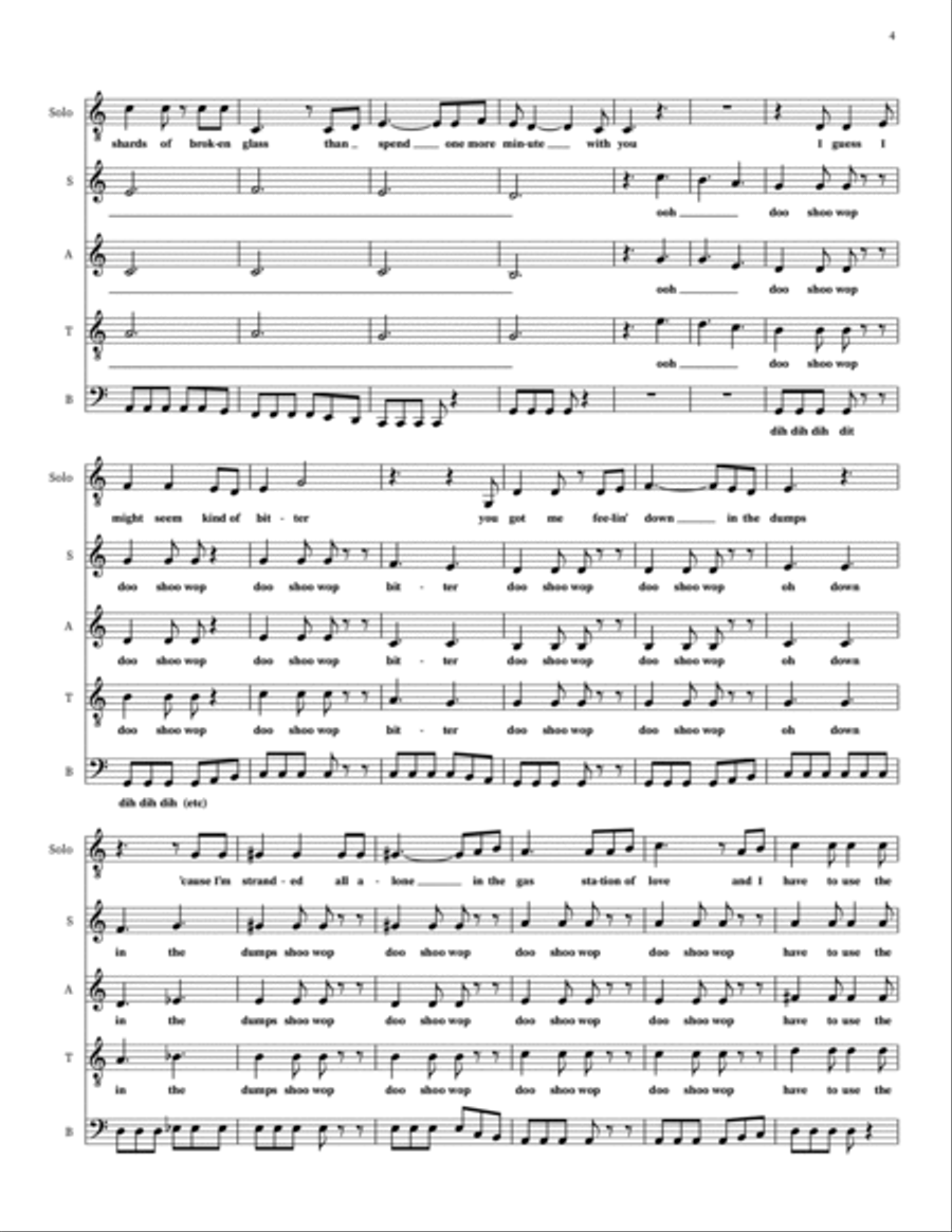 One More Minute One More Minute 4-Part scores gallery preview page 4