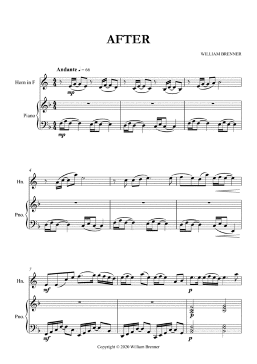After - Horn Horn Solo scores gallery preview page 2