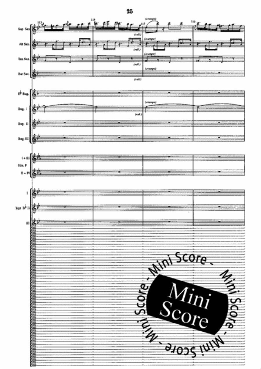 Hungarian Fantasy Fanfare Band scores gallery preview page 29