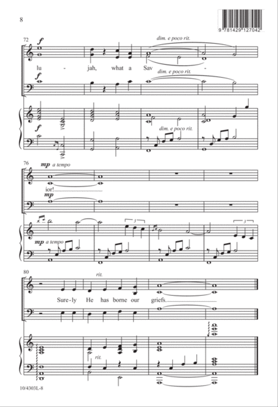 Man of Sorrows 3-Part scores gallery preview page 8
