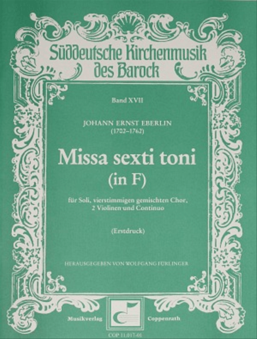 Missa sexti toni 4-Part scores gallery preview page 1