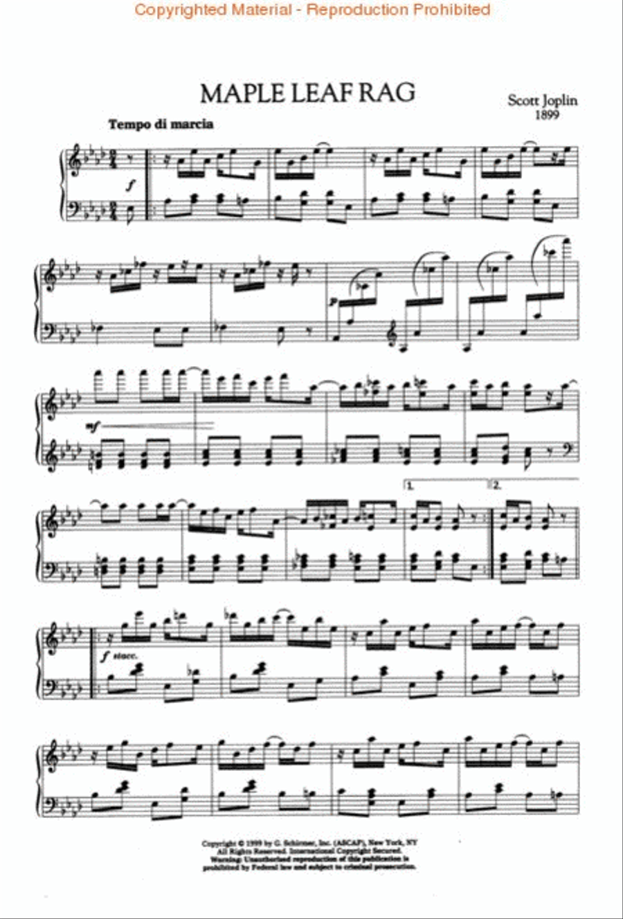 18 Rags in Easier Versions Piano Solo scores gallery preview page 2