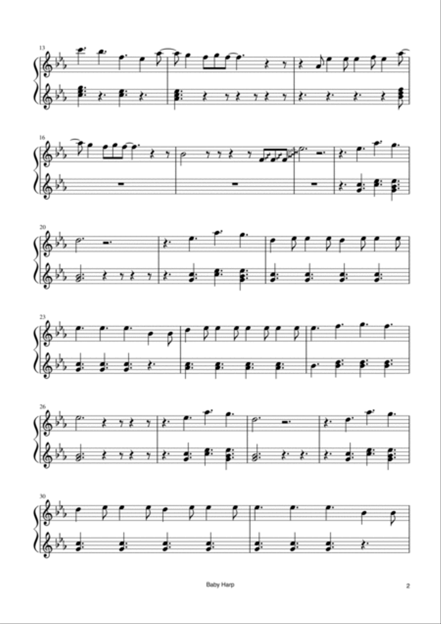 Before You Go Before You Go Harp scores gallery preview page 2