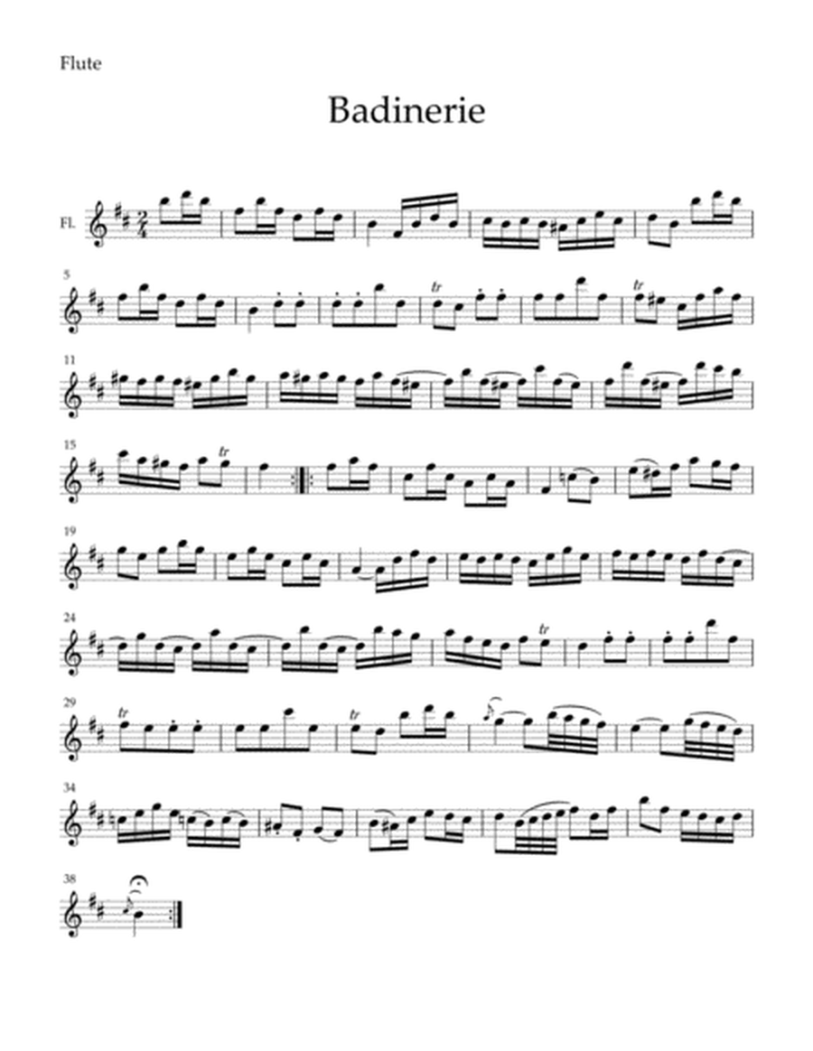 Bach-Badinerie for string and flute image number null