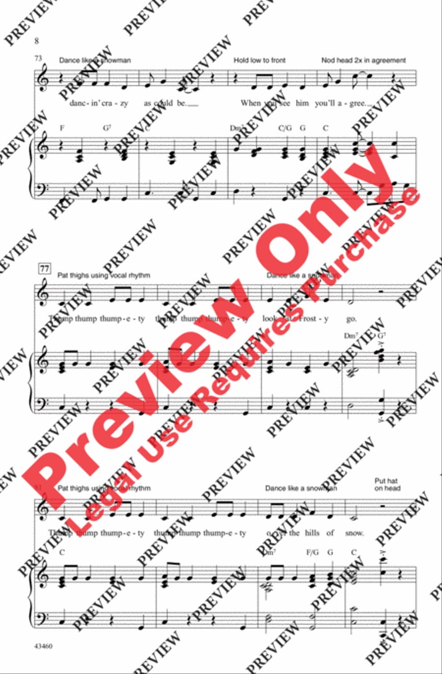 Frosty the Snowman 2-Part scores gallery preview page 8