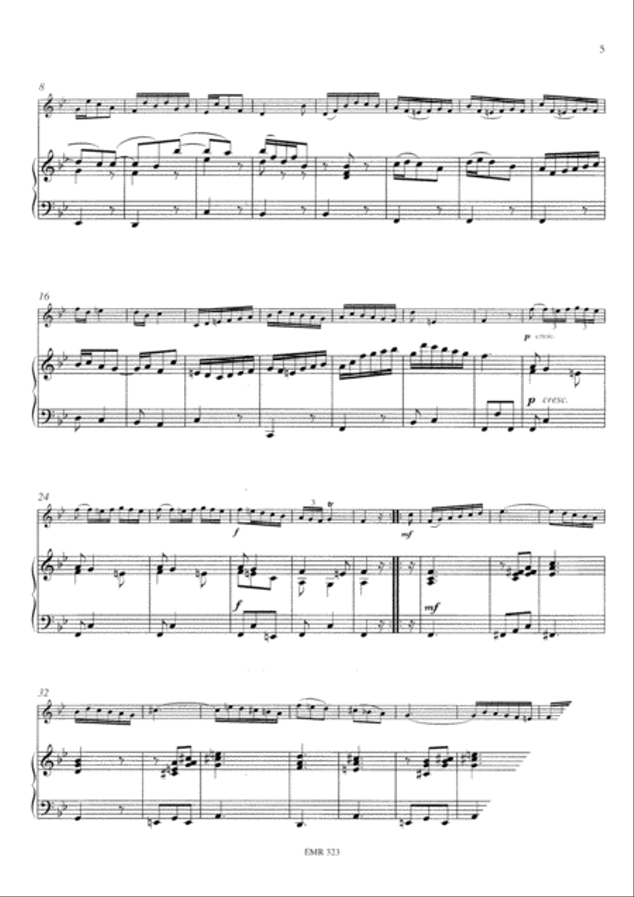 Sonata No. 1 Sonata No. 1 Tenor Saxophone scores gallery preview page 5