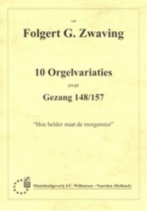 Book cover for 10 Orgelvariaties Over Gezang 148/157