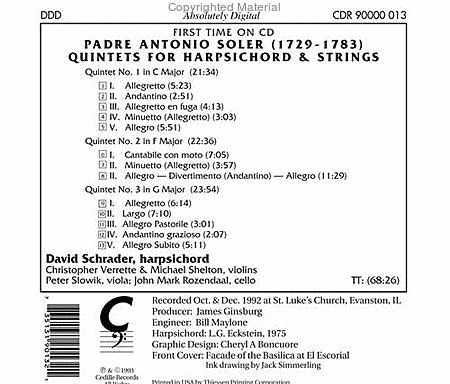 Harpsichord Quintets Nos. 1