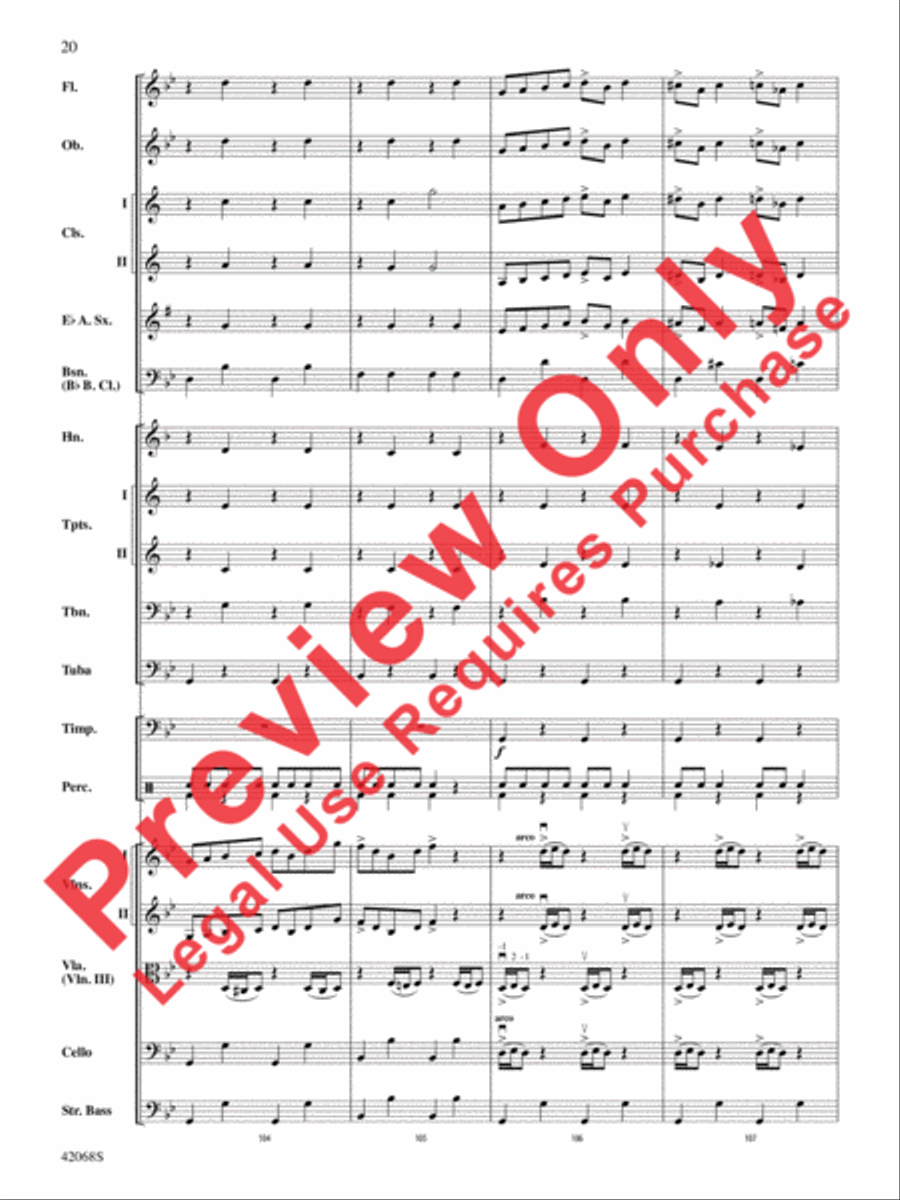Peer Gynt Suite Selections Full Orchestra scores gallery preview page 21