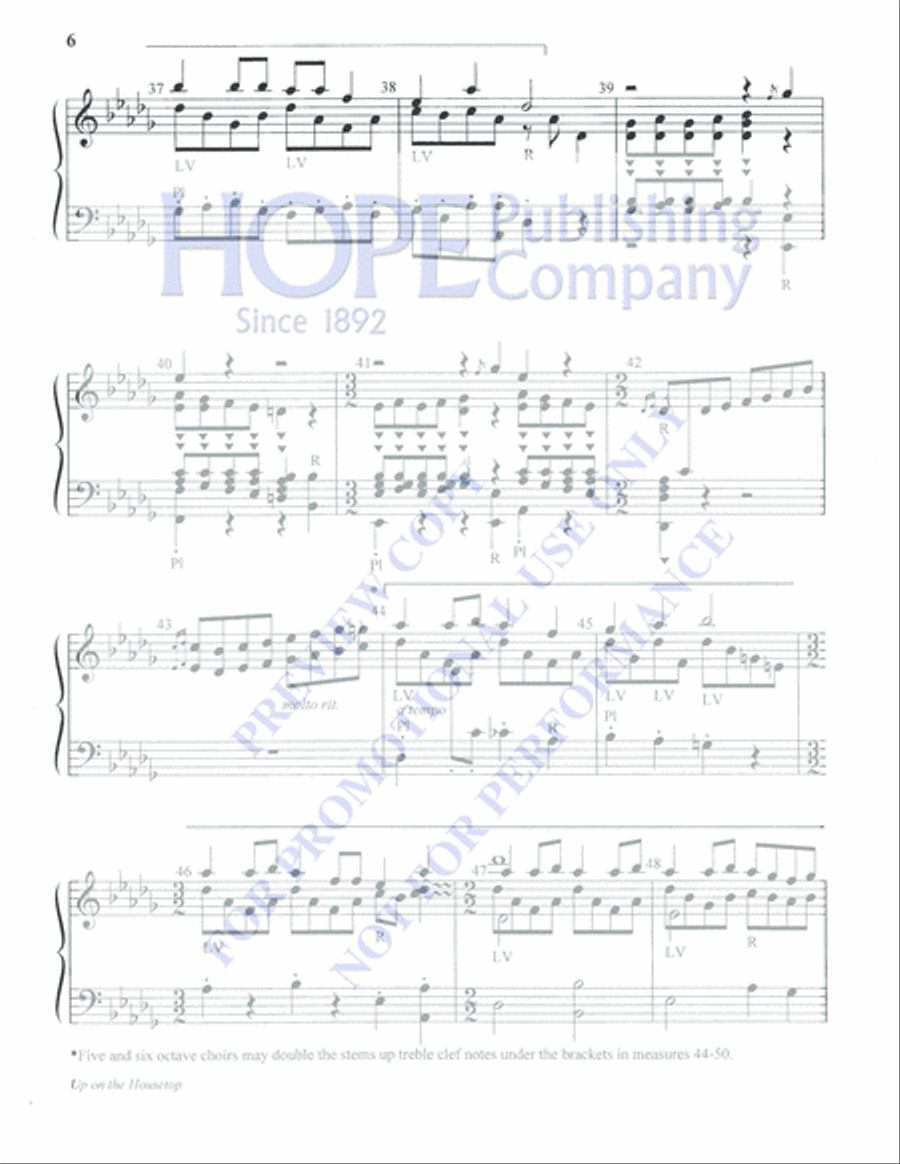 Up on the Housetop 5-Octaves scores gallery preview page 6
