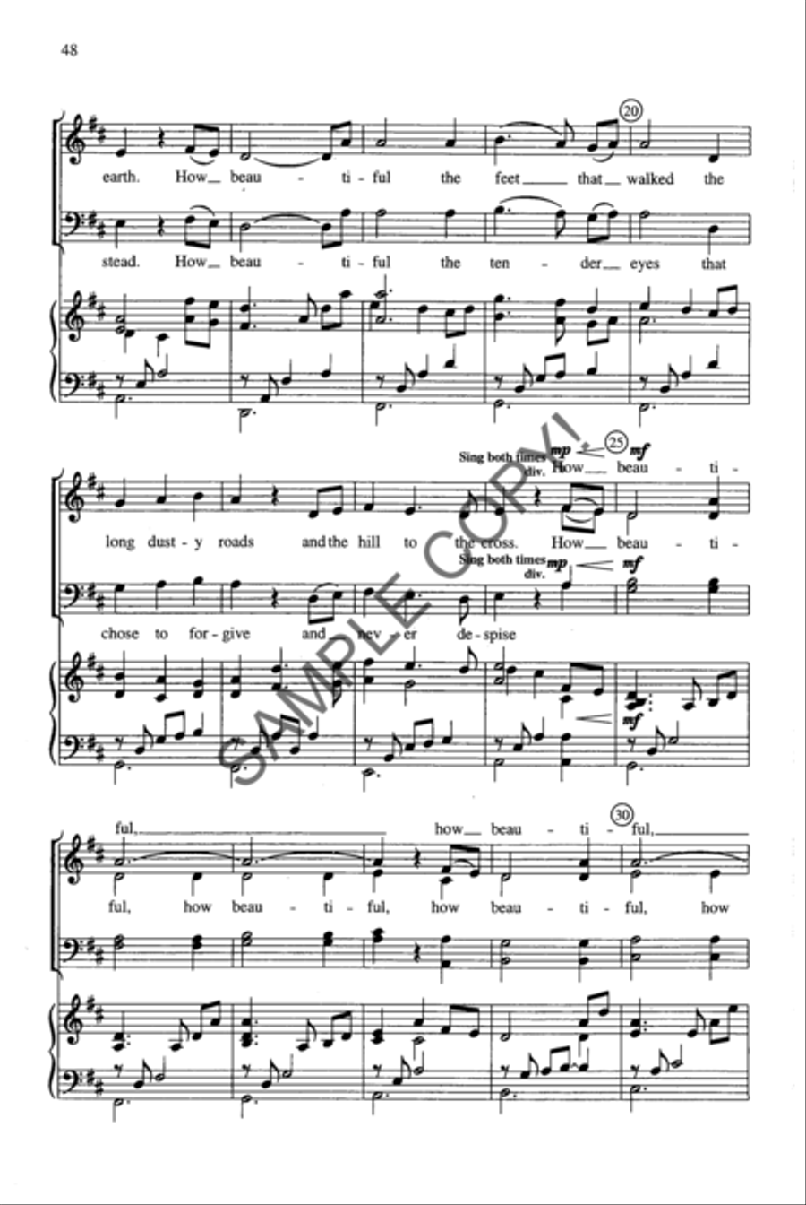 Shadow of the Cross 4-Part scores gallery preview page 34