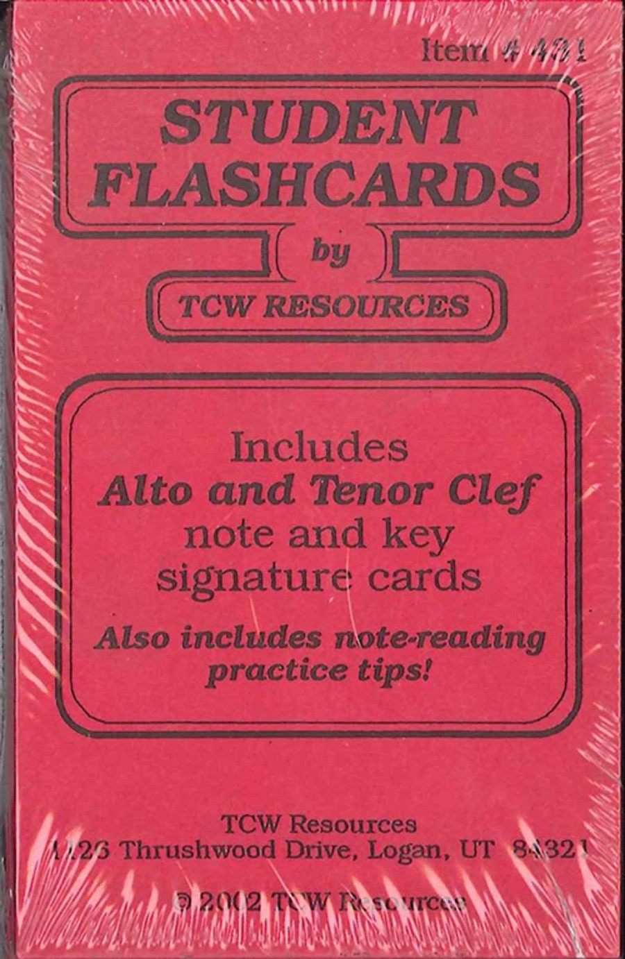 Alto and Tenor Student Flashcards - Red Piano Method scores gallery preview page 1