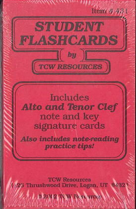 Book cover for Alto and Tenor Student Flashcards - Red