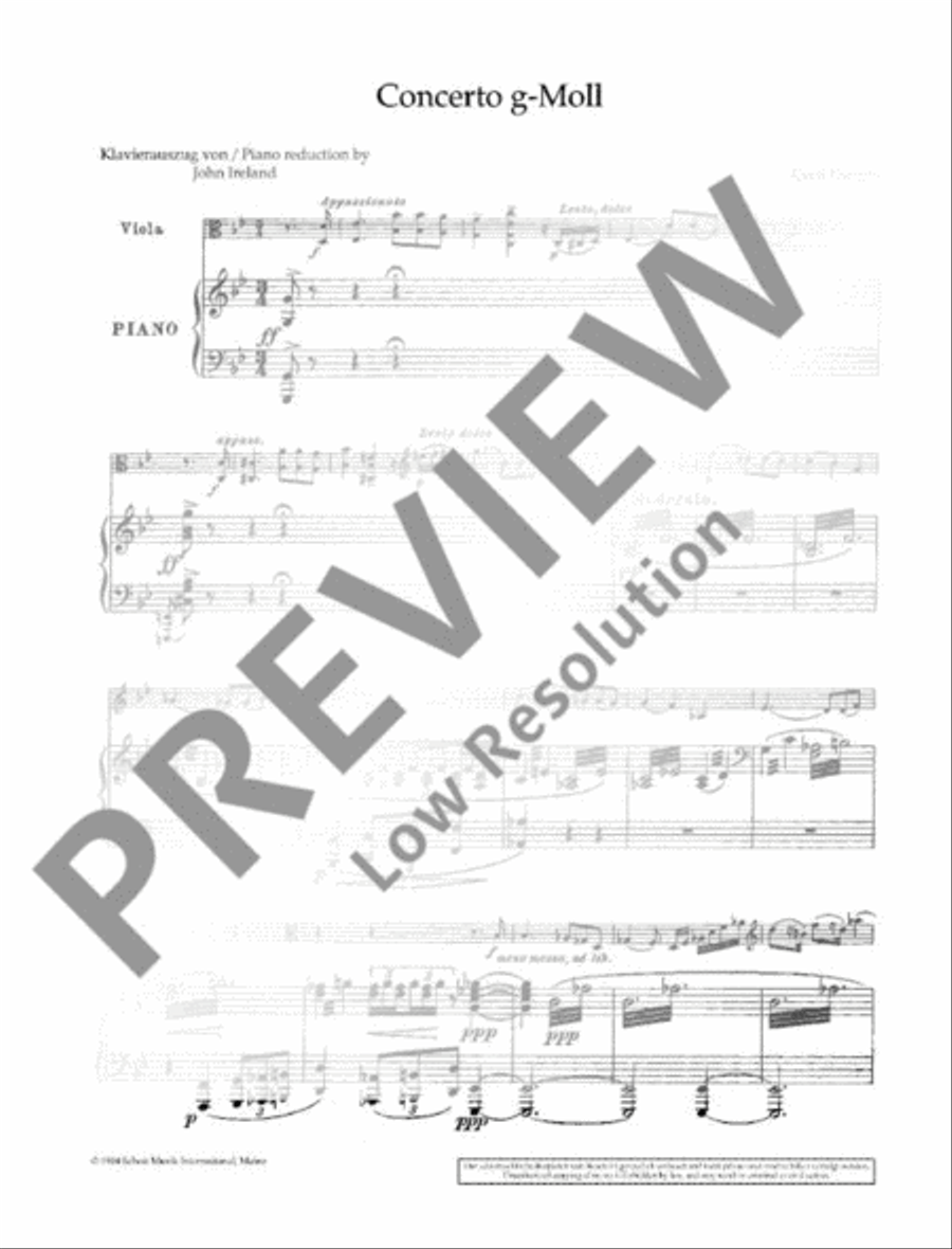 Concerto G Minor Viola scores gallery preview page 7