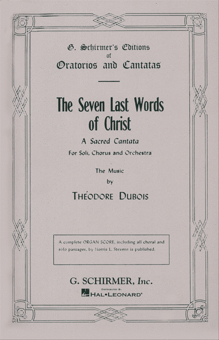 Seven Last Words of Christ 4-Part scores gallery preview page 1
