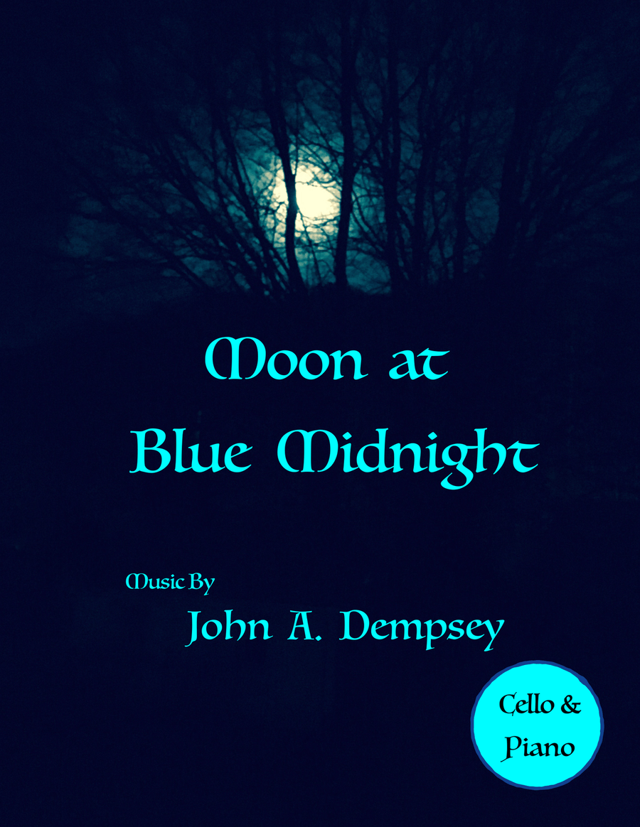 Moon at Blue Midnight (Cello and Piano) Piano scores gallery preview page 1