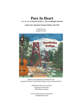 Book cover for Pure In Heart (guitar solo in standard notation with TAB)