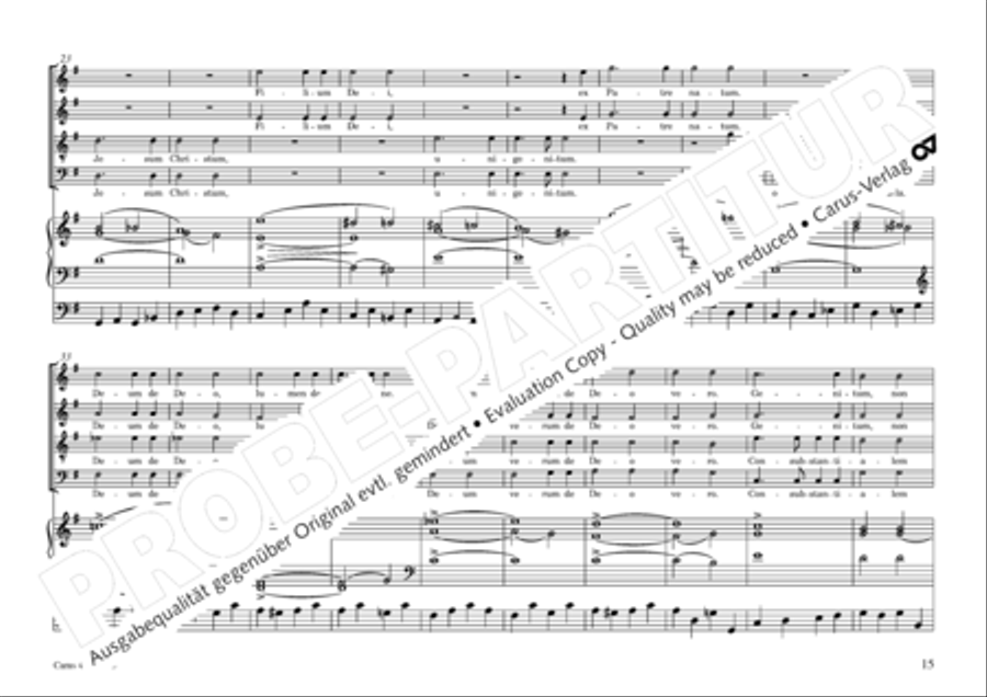 Mass in G Major 4-Part scores gallery preview page 18