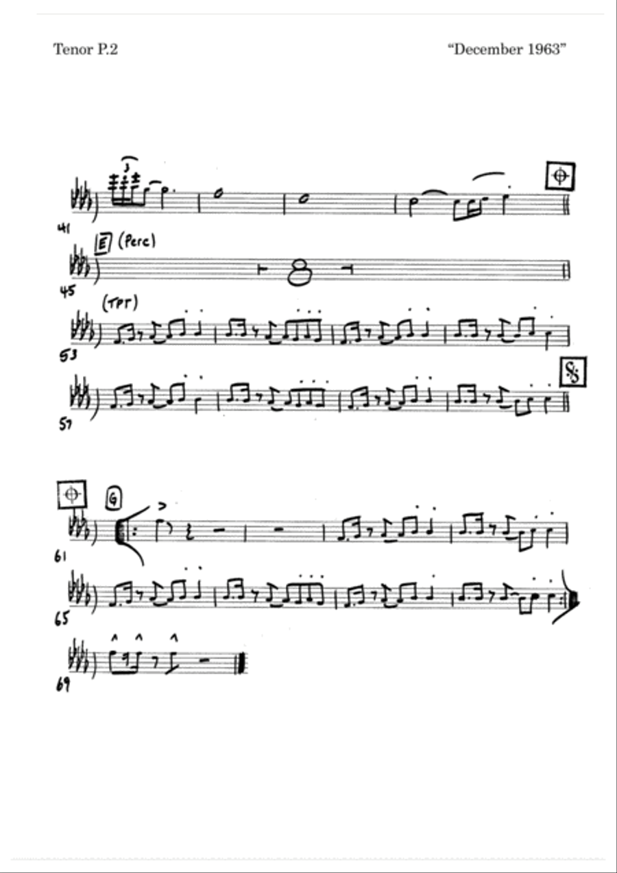 December 1963 (oh, What A Night) December 1963 (oh, What A Night) Jazz Ensemble scores gallery preview page 6