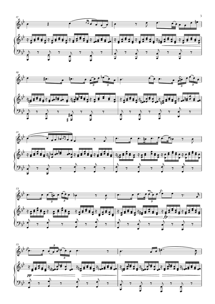 Ave Maria (Schubert) for Violin and Piano String Orchestra scores gallery preview page 3
