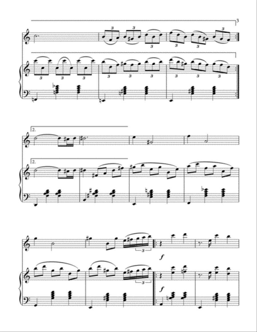 Sunrise, Sunset Woodwind Duet scores gallery preview page 4