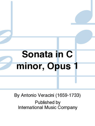 Book cover for Sonata In C Minor, Opus 1